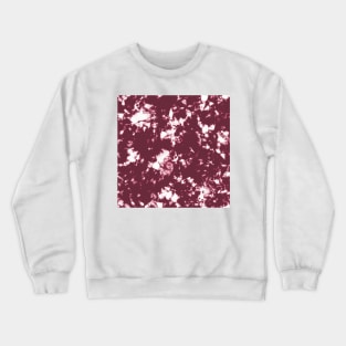 Red wine and white Storm - Tie-Dye Shibori Texture Crewneck Sweatshirt